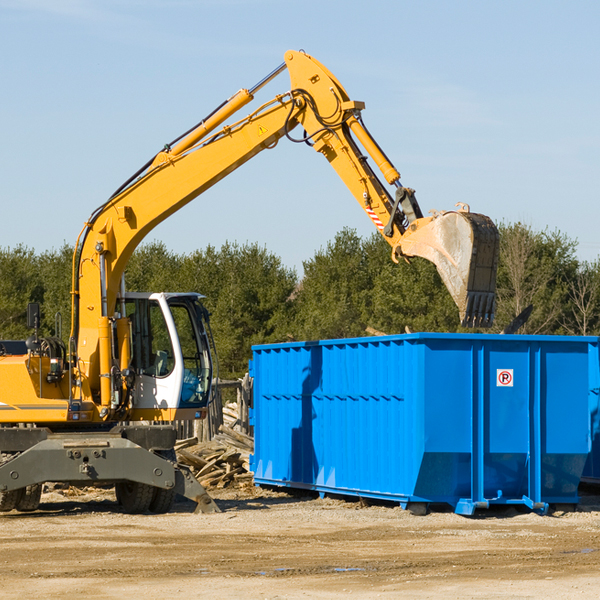 can i choose the location where the residential dumpster will be placed in Dering Harbor